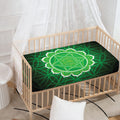 Anahata Chakra Spiritual Print Baby Crib Sheet