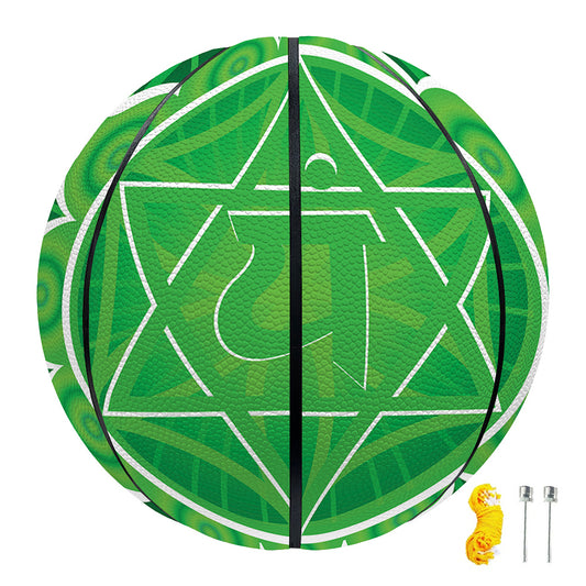 Anahata Chakra Spiritual Print Basketball