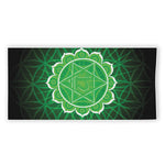 Anahata Chakra Spiritual Print Beach Towel