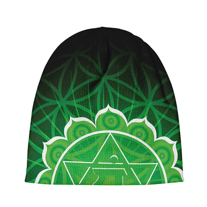 Anahata Chakra Spiritual Print Beanie