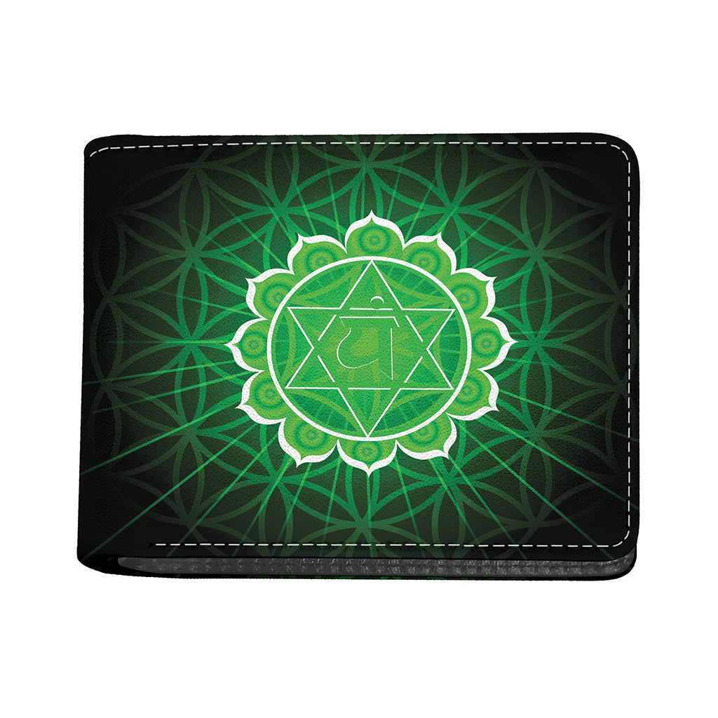 Anahata Chakra Spiritual Print Bifold Wallet