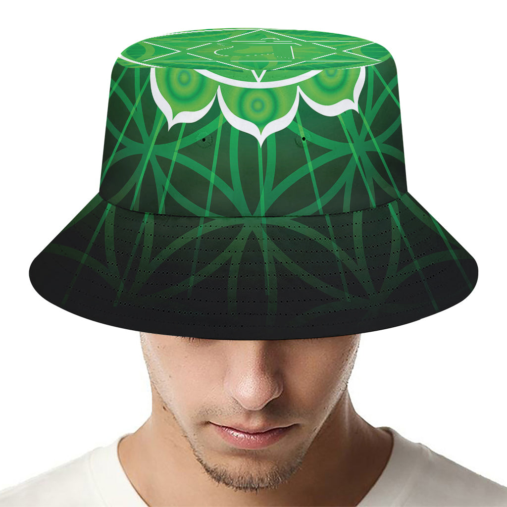 Anahata Chakra Spiritual Print Bucket Hat