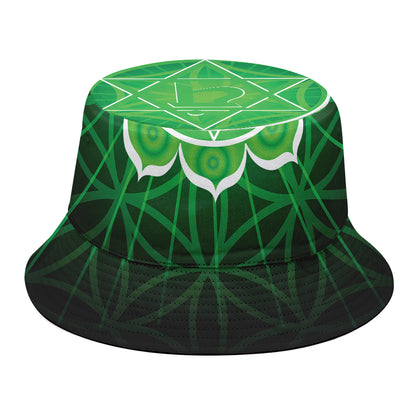 Anahata Chakra Spiritual Print Bucket Hat