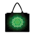 Anahata Chakra Spiritual Print Canvas Tote Bag