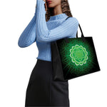 Anahata Chakra Spiritual Print Canvas Tote Bag
