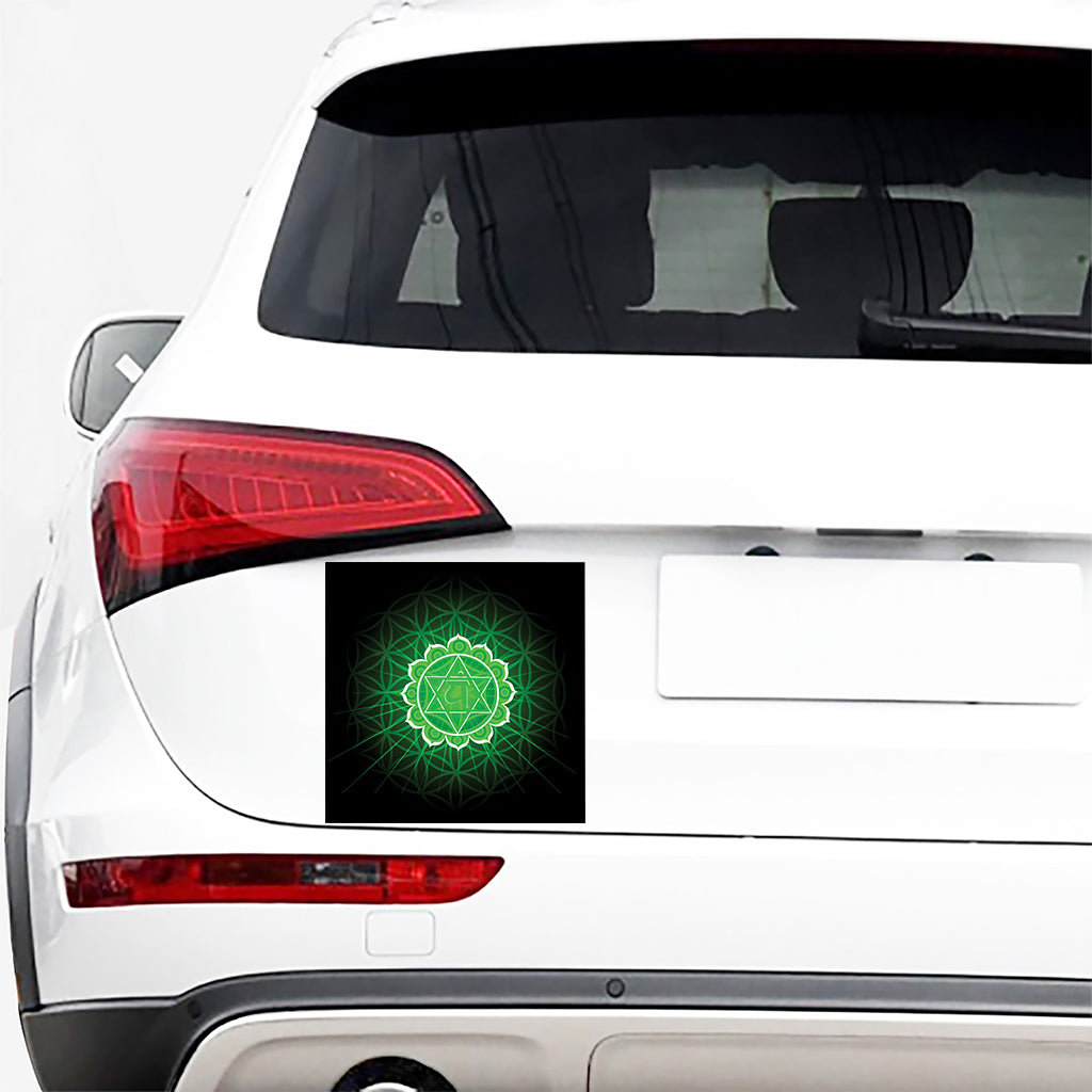 Anahata Chakra Spiritual Print Car Sticker