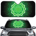 Anahata Chakra Spiritual Print Car Windshield Sun Shade