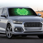 Anahata Chakra Spiritual Print Car Windshield Sun Shade