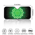 Anahata Chakra Spiritual Print Car Windshield Sun Shade