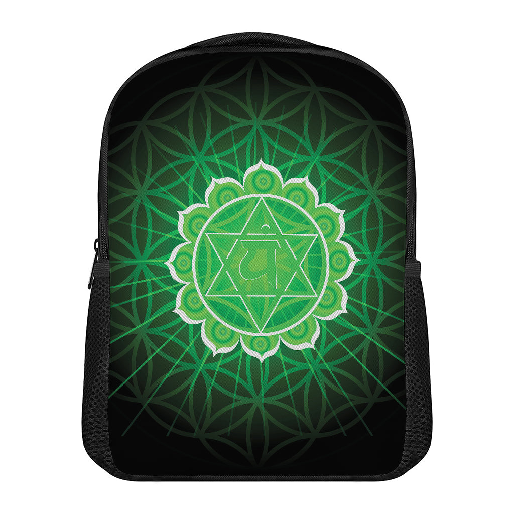 Anahata Chakra Spiritual Print Casual Backpack