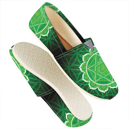 Anahata Chakra Spiritual Print Casual Shoes