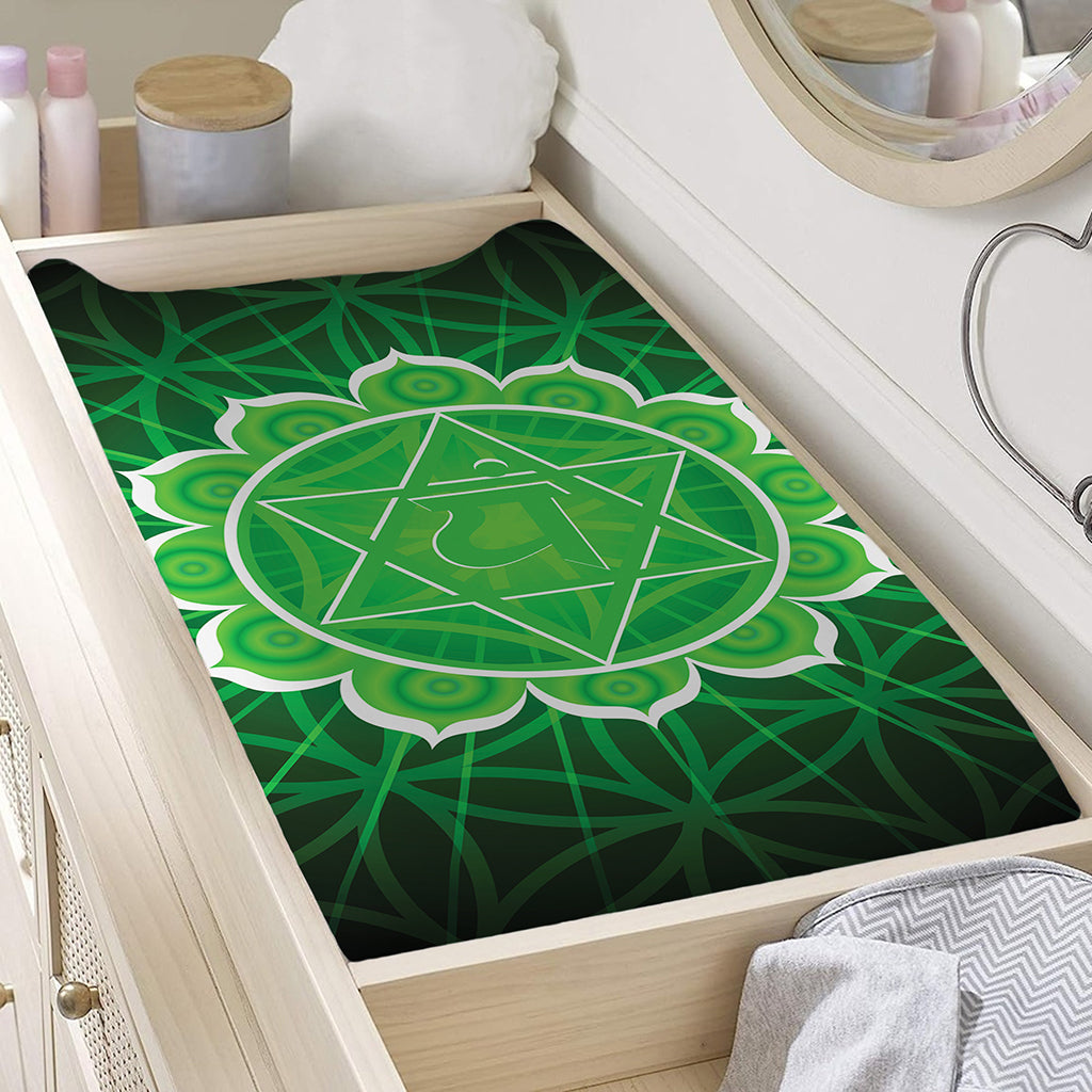 Anahata Chakra Spiritual Print Changing Pad Cover