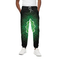 Anahata Chakra Spiritual Print Cotton Sweatpants
