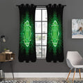 Anahata Chakra Spiritual Print Grommet Curtain Panels