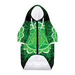 Anahata Chakra Spiritual Print Dog Zip Up Hoodie
