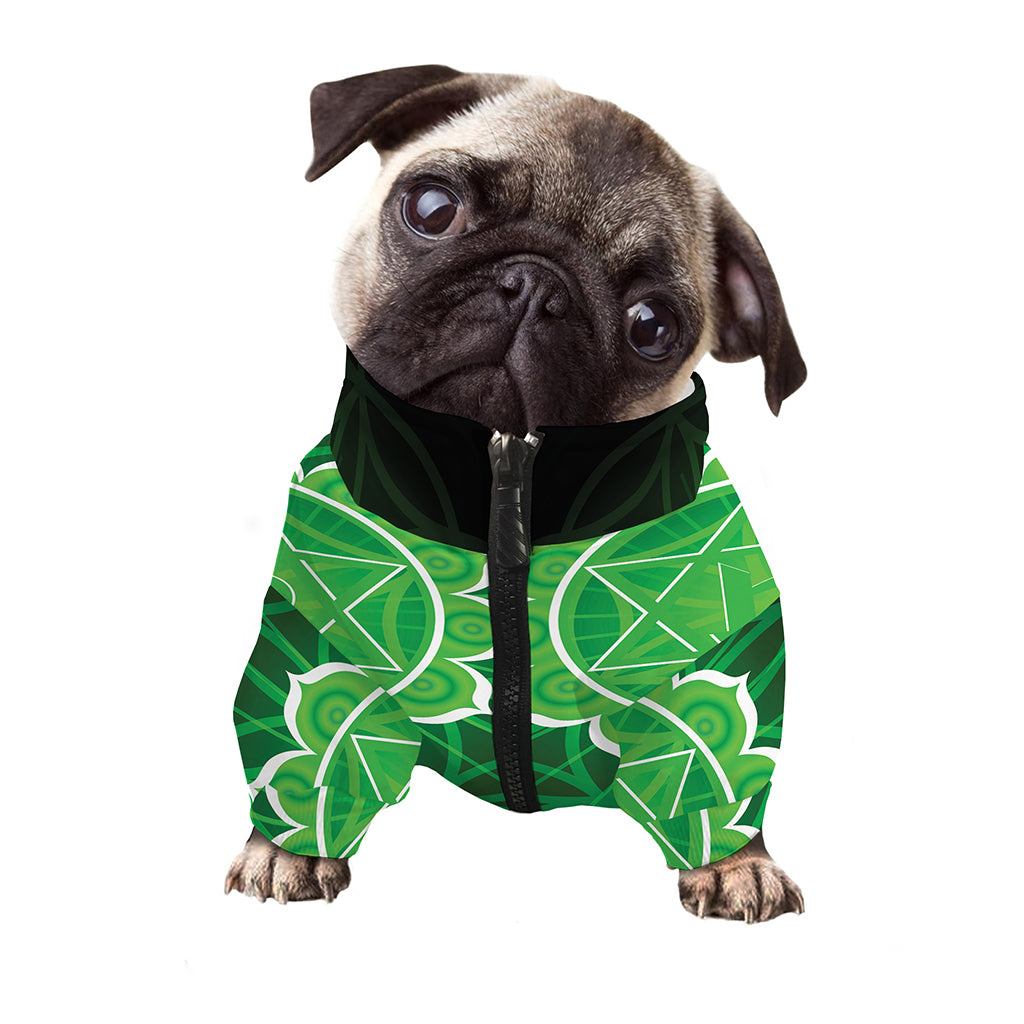 Anahata Chakra Spiritual Print Dog Zip Up Jacket