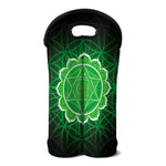 Anahata Chakra Spiritual Print Double Neoprene Wine Tote