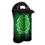Anahata Chakra Spiritual Print Double Neoprene Wine Tote
