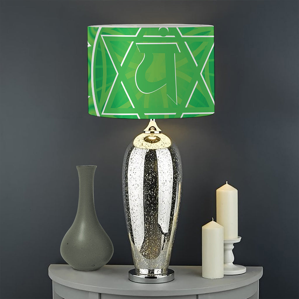 Anahata Chakra Spiritual Print Drum Lamp Shade