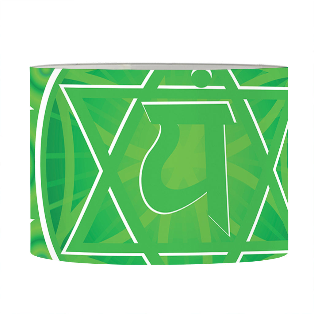Anahata Chakra Spiritual Print Drum Lamp Shade