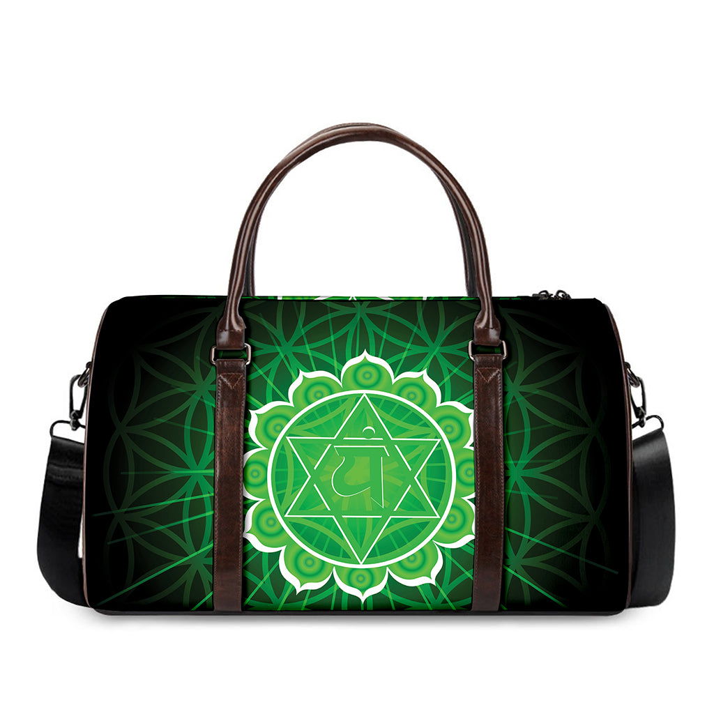 Anahata Chakra Spiritual Print Duffle Bag
