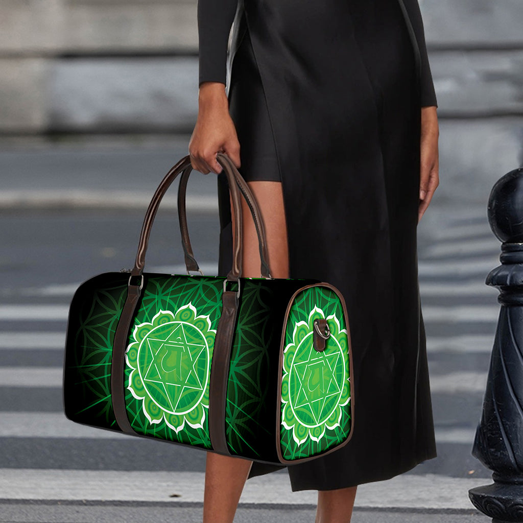 Anahata Chakra Spiritual Print Duffle Bag