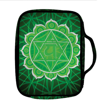 Anahata Chakra Spiritual Print Front Pocket Bible Bag