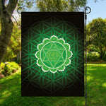 Anahata Chakra Spiritual Print Garden Flag