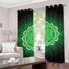 Anahata Chakra Spiritual Print Grommet Curtains