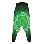 Anahata Chakra Spiritual Print Hammer Pants