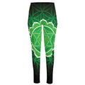 Anahata Chakra Spiritual Print High-Waisted Pocket Leggings