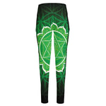 Anahata Chakra Spiritual Print High-Waisted Pocket Leggings