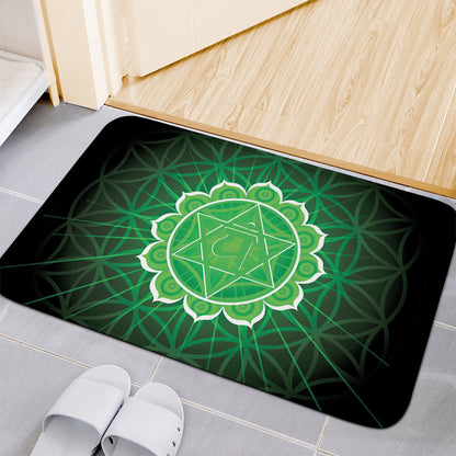 Anahata Chakra Spiritual Print Indoor Door Mat