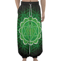 Anahata Chakra Spiritual Print Lantern Pants
