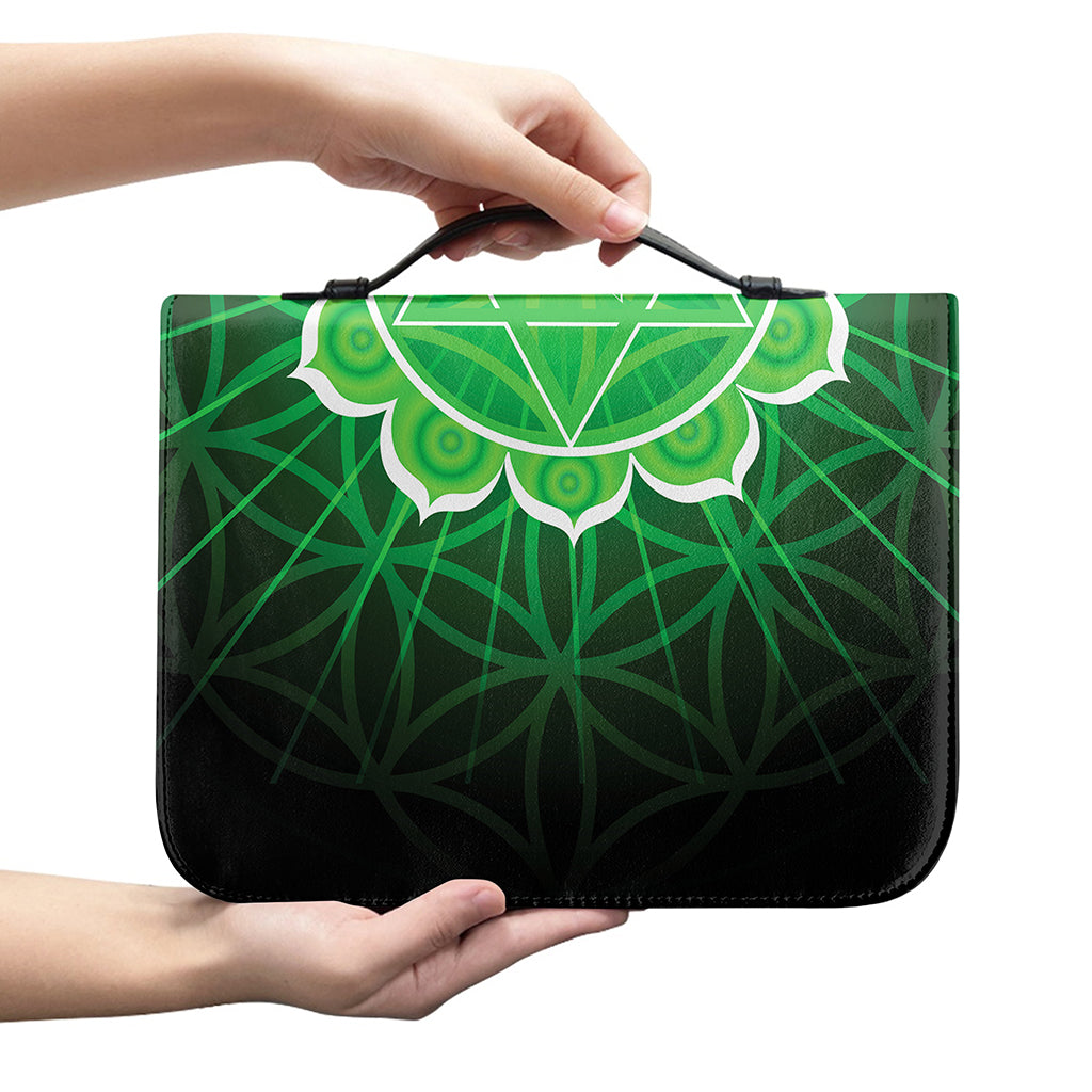 Anahata Chakra Spiritual Print Leather Bible Cover