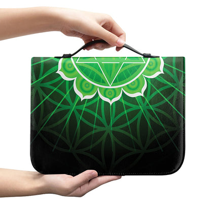 Anahata Chakra Spiritual Print Leather Bible Cover