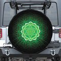 Anahata Chakra Spiritual Print Leather Spare Tire Cover