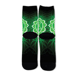 Anahata Chakra Spiritual Print Long Socks