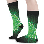 Anahata Chakra Spiritual Print Long Socks