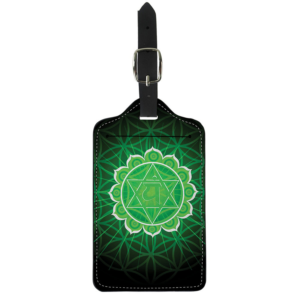 Anahata Chakra Spiritual Print Luggage Tag