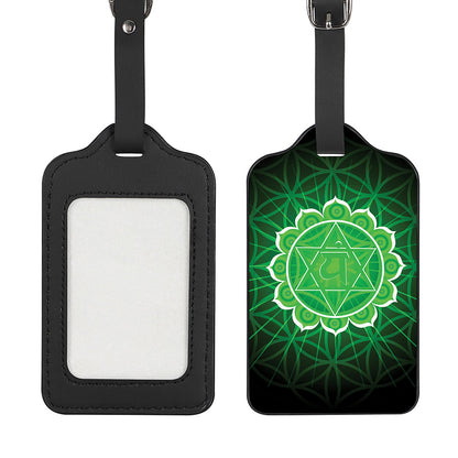 Anahata Chakra Spiritual Print Luggage Tag