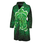Anahata Chakra Spiritual Print Men's Bathrobe