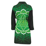 Anahata Chakra Spiritual Print Men's Bathrobe