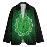 Anahata Chakra Spiritual Print Men's Blazer