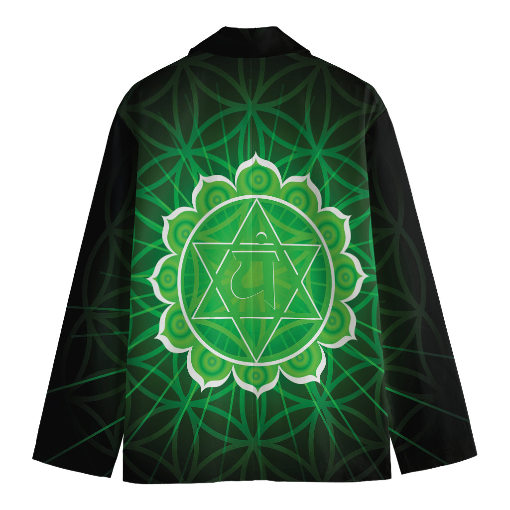 Anahata Chakra Spiritual Print Men's Blazer