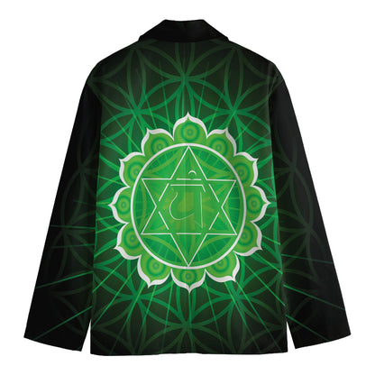 Anahata Chakra Spiritual Print Men's Blazer