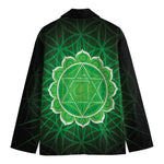 Anahata Chakra Spiritual Print Men's Blazer