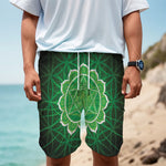 Anahata Chakra Spiritual Print Men's Cargo Shorts