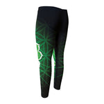 Anahata Chakra Spiritual Print Men's Compression Pants