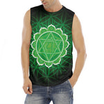 Anahata Chakra Spiritual Print Men's Fitness Tank Top